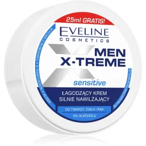 Eveline Cosmetics Men X-Treme Sensitive hydratačný a ukľudňujúci krém na tvár, ruky a telo 100 ml #898648