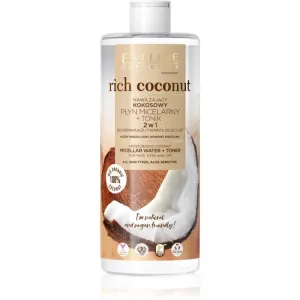 Eveline Cosmetics EVELINE Rich Coconut hydratačná kokosová micelárna voda + tonikum 2v1 500ml