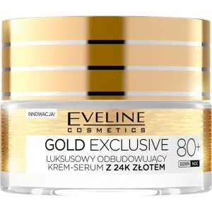 Eveline Gold Exclusive Luxurious Regenerating Cream Serum 80+ pleťový krém pre zrelú pleť 50 ml
