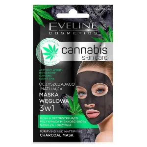 Eveline Cosmetics Cannabis čistiaca ílová pleťová maska 7 ml #858232