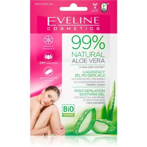 Eveline Cosmetics 99% Natural Aloe Vera upokojujúci gél po depilácií 2x5 ml #6423279