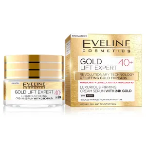 Eveline Gold Lift Expert Luxurious Firming Cream Serum 40+ liftingový spevňujúci krém proti vráskam 50 ml