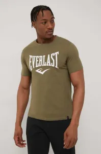 Bavlnené tričko Everlast zelená farba, s potlačou #5608996