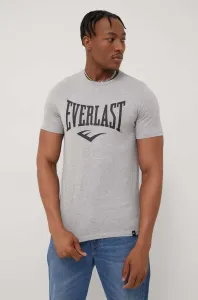 Tričko Everlast pánske, šedá farba, melanžové #6564936