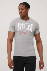 Tričko Everlast pánske, šedá farba, melanžové