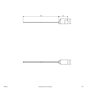 Pripojovací kábel pre sériu Bordo, dĺžka: 15 cm