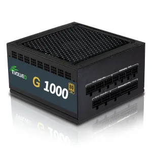EVOLVEO G1000 PCIe 5.0, 1000W, ATX 3.0, 80+ GOLD, 90% účinnosť, aPFC, 140mm ventilátor, retail