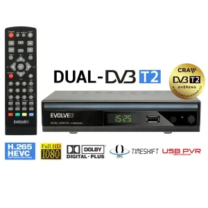 EVOLVEO Gamma T2, Dual HD DVB-T2 H.265/HEVC rekordér