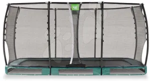 Trampolína s ochrannou sieťou Allure Premium ground Exit Toys prízemná 244*427 cm zelená