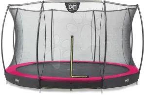Trampolína s ochrannou sieťou Silhouette Ground Pink Exit Toys prízemná priemer 366 cm ružová