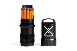 Vodotesné puzdro na zápalky MATCHCAP XL™ Exotac® – Čierna (Farba: Čierna)