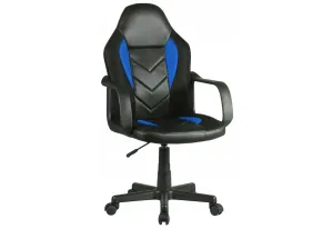 Expedo Kancelárska stolička KORAD FG-C18, 56x93-105x59, modrá/čierna