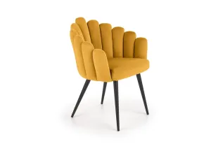 Expedo Jedálenská stolička LAGE, 65x85x62, velvet žltá