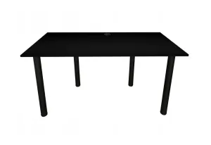 Expedo Počítačový herný stôl CODE BIG, 160x73-76x80, čierna/čierne nohy