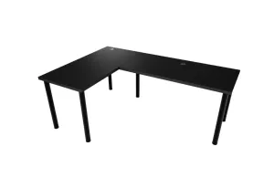Expedo Počítačový rohový stôl LOOK N, 160/110x73-76x50, čierna, ľavý