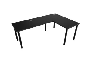 Expedo Počítačový rohový stôl LOOK N, 160/110x73-76x50, čierna, pravý
