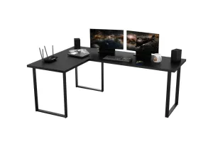 Expedo Počítačový rohový stôl NAVI, 200/135x74x65, čierna