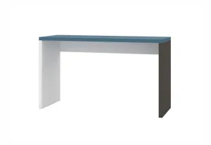 Expedo Písací stôl ASET YOUNG (03), 130x75x50, biela/sivá/modrá