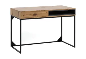 Expedo Písací stôl OTYL, 120x80,5x60, dub artisan/čierna