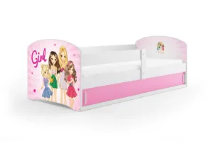 Expedo Detská posteľ  LUKO s matracom, 80x160, dievčatá