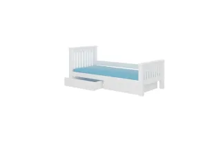 Expedo Detská posteľ ODILO + matrac, 90x190, biela