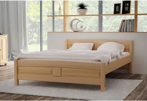 Expedo Vyvýšená posteľ ANGEL, 180x200 cm, prírodný-lak