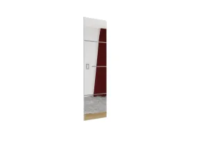 Expedo Posuvné dvere so zrkadlom EVAN 2, 100x205, biela