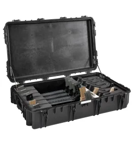 Odolný vodotesný kufor na 6 pušiek 10826 Explorer Cases® / s penou (Farba: Čierna)