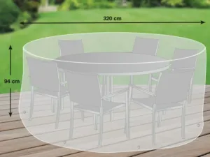 Ochranná plachta na okrúhlu stolovú súpravu Ø320 cm