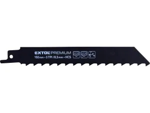 EXTOL PREMIUM Plátky pílové do chostovej píly 3ks,HCS,150x19x1,2mm 8806104