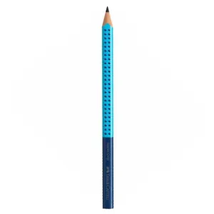 FABER CASTELL - Grafitová ceruzka Grip Jumbo / B modrá/bledo modrá
