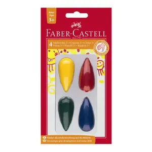 Faber-Castell Plastové Pastelky do dlane, 4 Farby