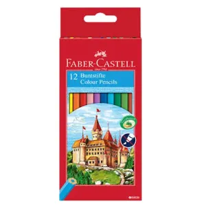 Pastelky Castell set 12 farebné (Faber Castel - Pastelky Klasik)