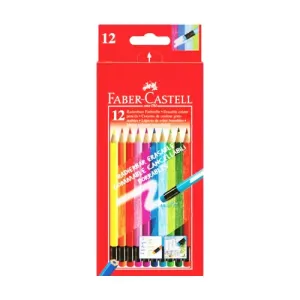 Pastelky gumovateľné set 12 farebné (Faber Castel - Pastelky Klasik)