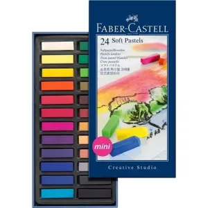 Suchý pastel Gofa set 24 farebný mini (Faber Castel - Suchý pastel)