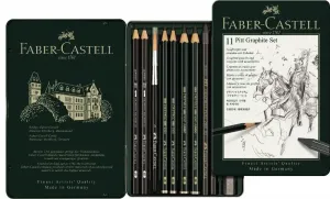Faber-Castell Pitt Graphite Monochrome v plechovej krabičke, sada 11 ks