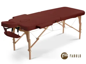 Skladací masážny stôl Fabulo UNO Set Farba: bordová