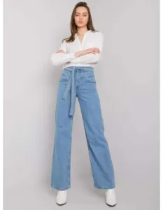 Dámske džínsy s viazaním ORTISEL modré