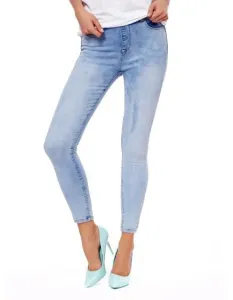 Dámske džínsy so zadným zipsom ZIPS modré