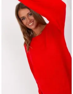 Dámsky sveter s dlhým rukávom ARRA červený