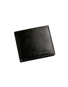Čierna horizontálna pánska peňaženka