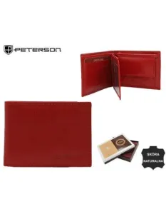 Dámska kožená peňaženka PTN RD-280-GCL červená