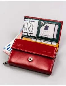 Dámska kožená peňaženka R-RD-02-GCL-3585 červená