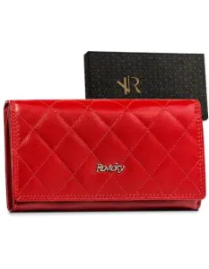 Dámska kožená peňaženka R-RD-07-GCL-Q-3813 RED