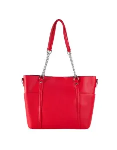 Dámska taška cez rameno s kozmetickou taštičkou DARYL červená