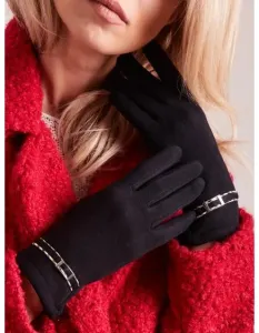 Dámske rukavice so sponou ZION čierne
