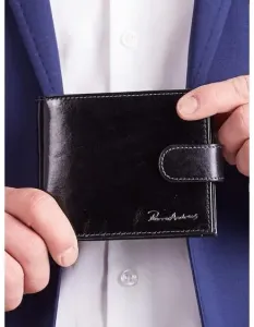 Pánska čierna kožená peňaženka #1829561
