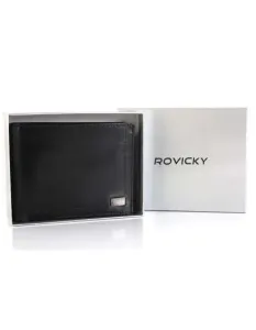 Pánska kožená peňaženka RFID Rovicky CPR-021-BAR