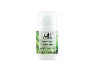 Faith in Nature Guličkový dezodorant Zelený čaj a aloe vera ( Natura l Deodorant) 50 ml