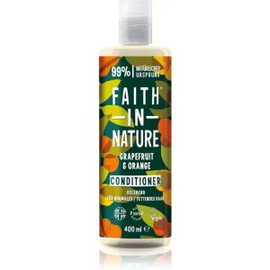 Faith in Nature Povzbudzujúci prírodný kondicionér pre normálne a mastné vlasy Graperfuit & pomaranč ( Invigo rating Conditioner) 400 ml